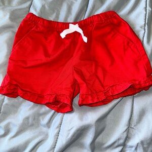 Carter's Red Pull-On Shorts with Adjustable Waist